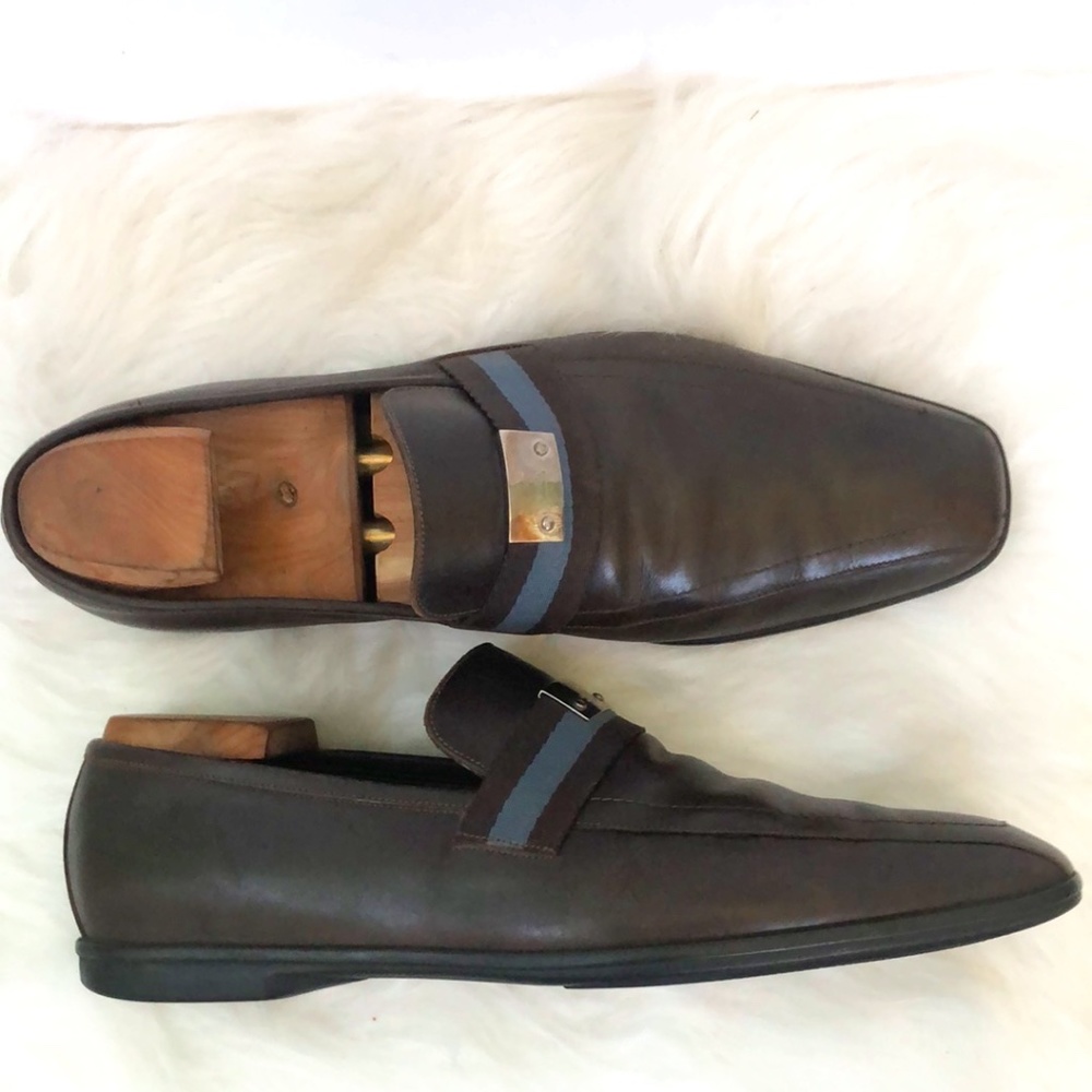Gucci Authentic Men's Brown Shoes Size 9.5D - Picture 4 of 8